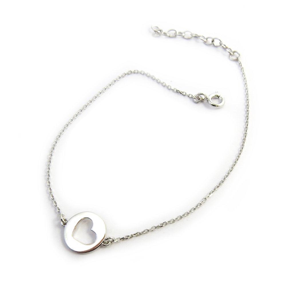 Les Trésors De Lily [N2833] - Серебряный браслет "Любовь" серебро (родиевое покрытие) - 10 мм