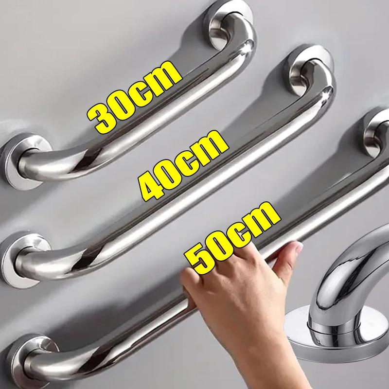 Нержавеющая сталь Рукоятки Настенный Держатель для полотенец Ванная Комната Туалет Опорная ручка Прочная Ванна Душ Безопасность Поручни