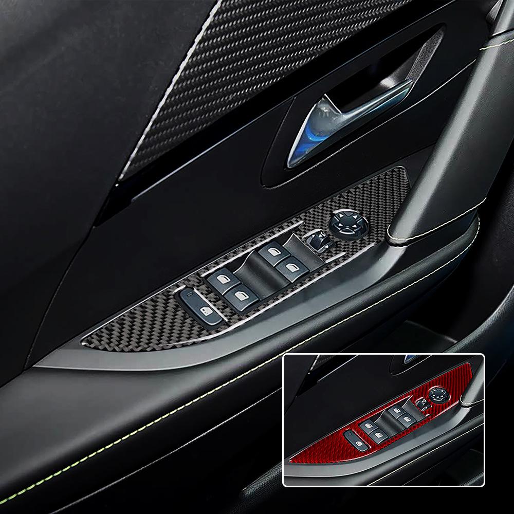 Комплект модификации интерьера Peugeot 208 из эпоксидной смолы с карбоновым волокном