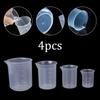 4pcs 50-500ml Measuring Jug Sets Plastic Graduated Cup For Backing Kitchen Tool