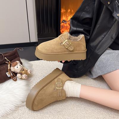Женские модные легкие полусапожки, зимние теплые флисовые ботинки для снега на мягкой подошве, утепленные флисом, нескользящие повседневные спортивные ботинки
