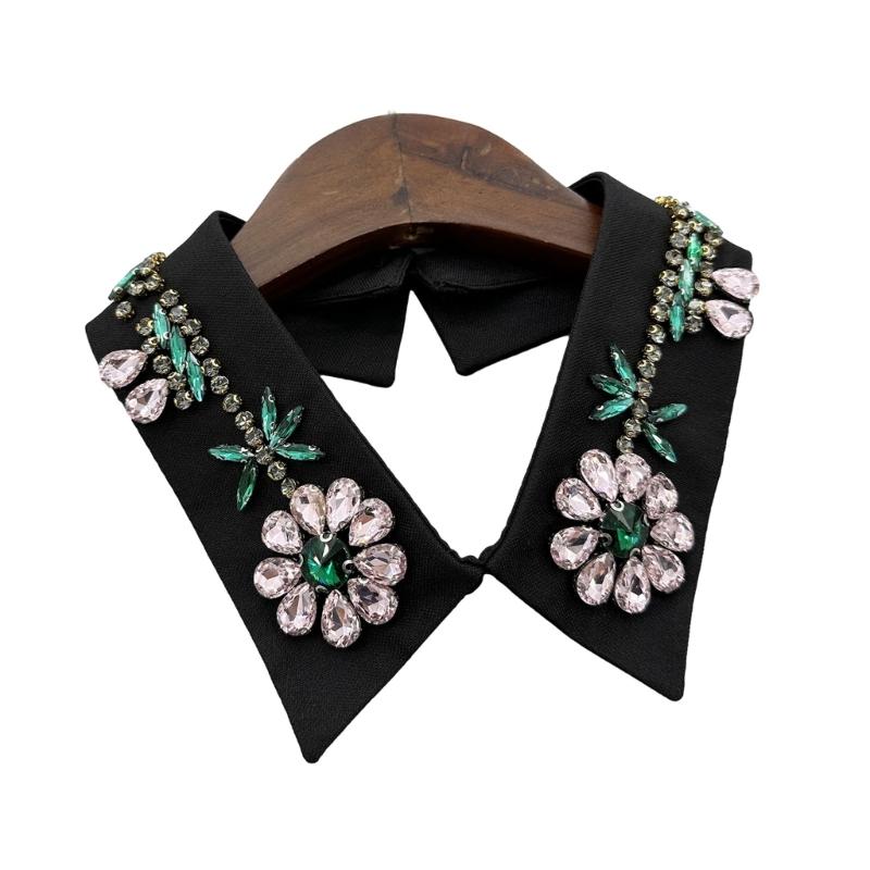 Woman Lapel Collar Shawl Decorative False Collar Elegant Removable Collar Sweater Shirt Collar for Women