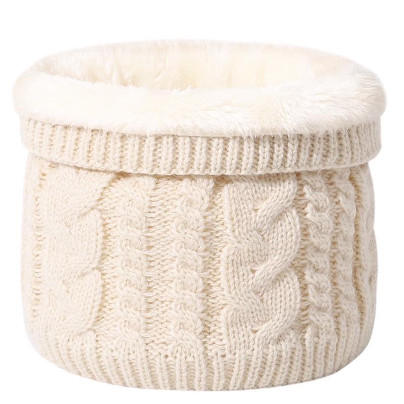 Unisex Thick Velvet Knit Neck Warmer for Cycling - Cozy and Windproof for Autumn and Winter