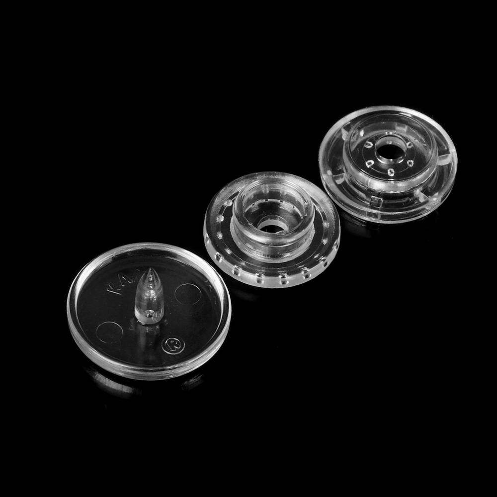 45sets(180pcs) Sewing Accessories Stud Scrapbooking Snap Buttons transparent Press Button Fasteners