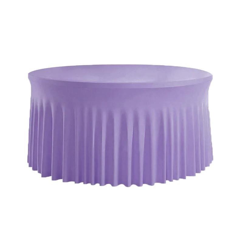 Round Tablecloths,High-Density Black Polyester Covers, Wrinkle Resistant,for Dining,Banquets, Buffet Parties,Wedding Table Cloth