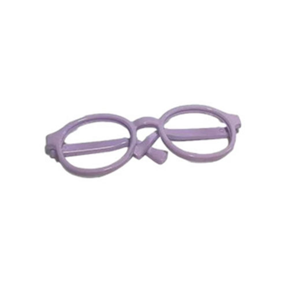 Plastic Round Transparent Glasses Doll Accessory Doll Mini Glasses Doll Round Glasses Children Toy