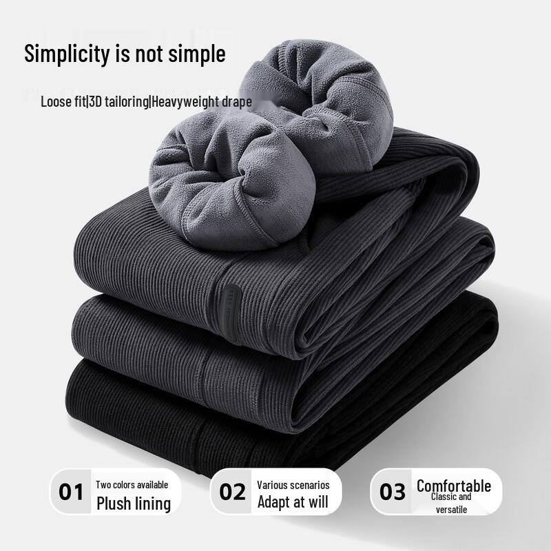 JEANSWEST LIFE Мужские вельветовые джоггеры на флисовой подкладке