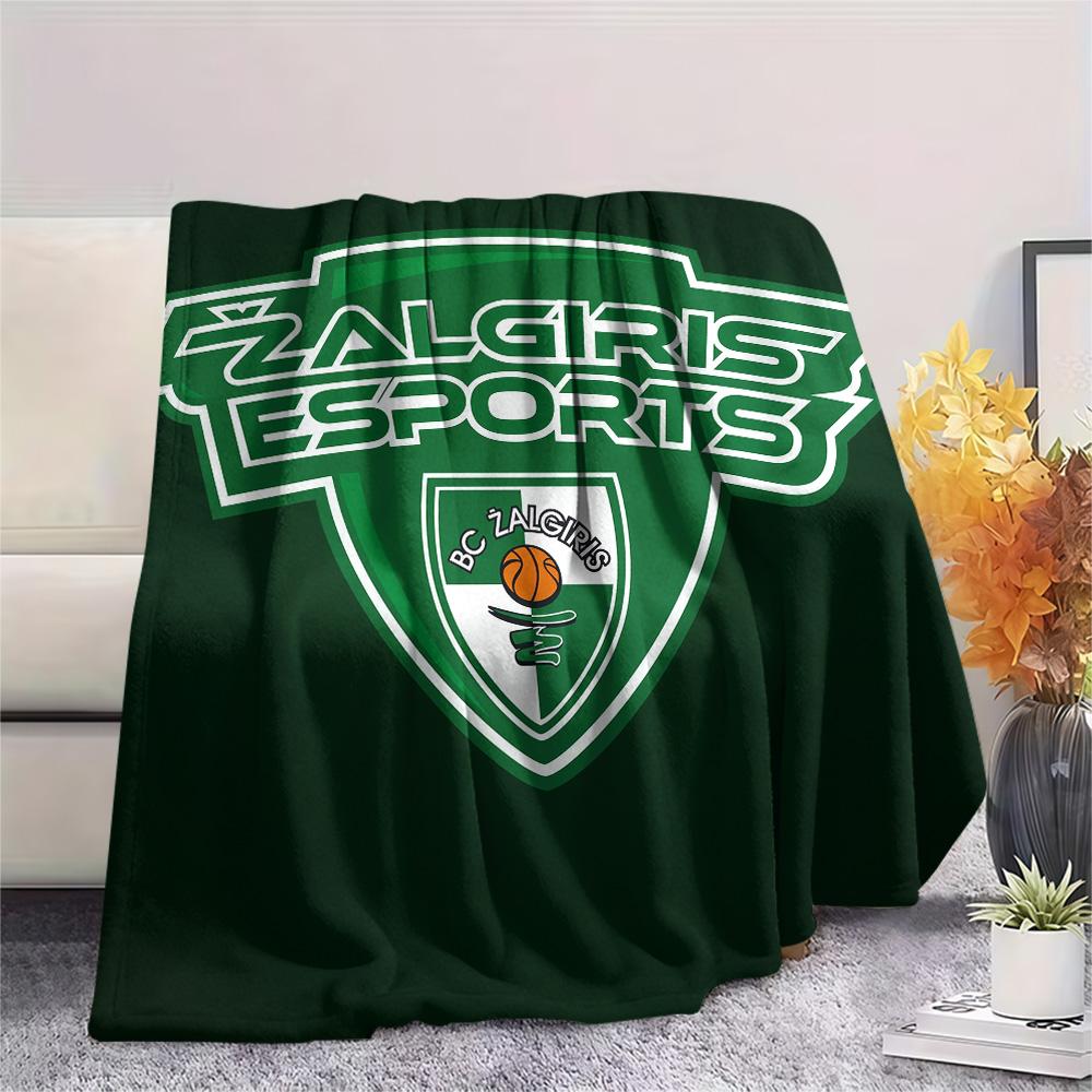 BC Žalgiris Print Flannel Blanket, High quality Comfortable for All Seasons, Home Decor, Warmth and Comfort