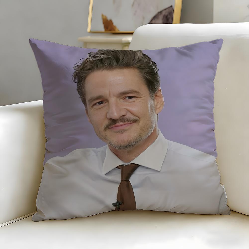Hot Ppedro Pascaling Cushion Cover Soft EasyWash Pillow Case Versatile for Couch Bed Travel and Office