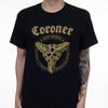 Новая футболка с принтом Coroner Band Member, черная, все размеры S-5XL, унисекс - Мужская летняя хлопковая футболка с графическим рисунком