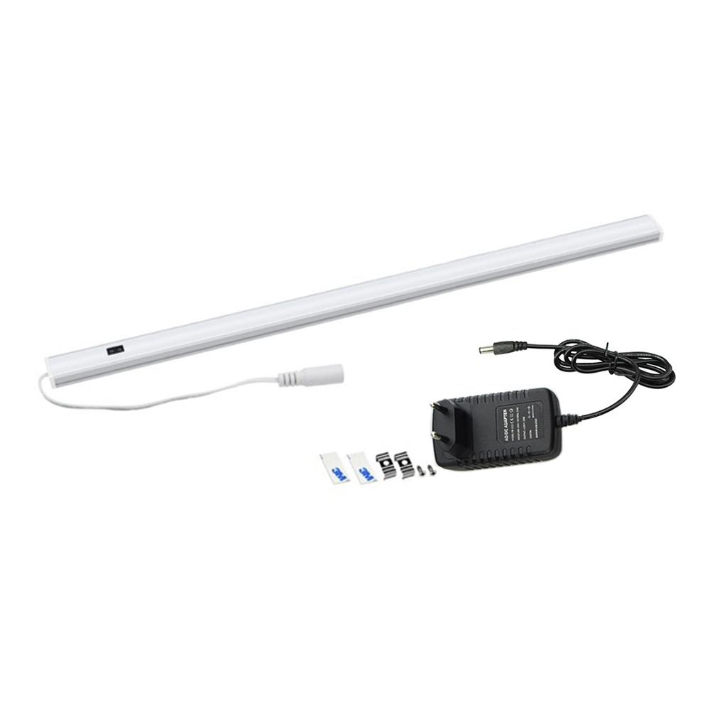 Умный светодиодный кухонный свет DC12V с датчиком взмаха руки, ночник 30/40/50 см, высокая яркость, подсветка для шкафа, гардероба, ящика