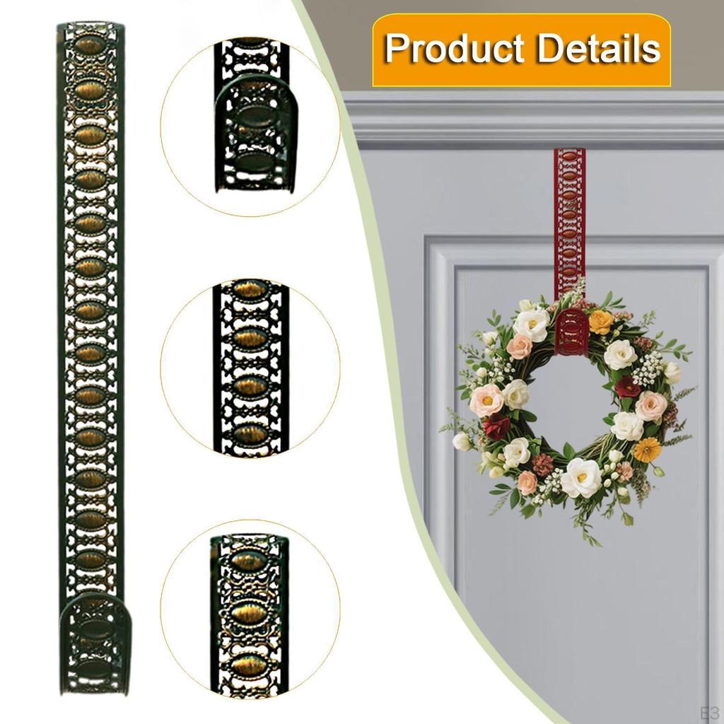 Вешалка для венка на входную дверь Рождественская Устойчивая над крючком Украшение
