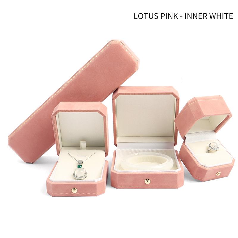 European Octagonal Jewelry Box for Rings, Necklaces, and Bracelets