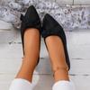 Women's Shoes 2024 Slip On Women's Flats Casual Daily Flats Women Butterfly-knot Pointed Toe Soft Bottom Plus Size Shoes Women