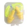 Waterproof Soft Silicone Corded Ear Plugs Noise Reduction For Travel Sleep Reat Swimming Earplugs Earmuff Colorful