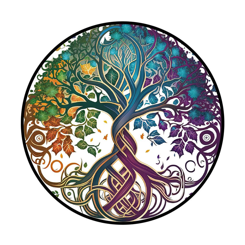 Cross-border Popular Sunshine Trap New Round Acrylic Pendant Window Porch Home Decoration Iron Chain Listing