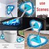 Triangular Mop for Walls, Tiles, Ceilings, and Household Cleaning.