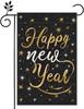 2026 Happy New Year Gnome Garden Ag 12x18 Inch Double-sided Burlap Family Party Outdoor Courtyard Lawn Holiday Decoration EEL