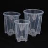 Root Control Transparent Flower Pot With Tray For Phalaenopsis Orchid Planting