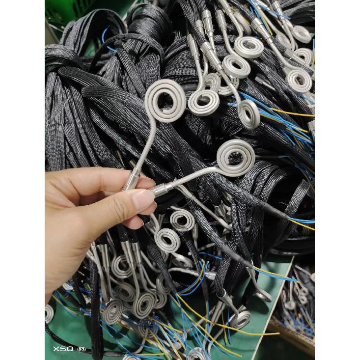 LJXH 20mm Electric Hot Runner Spiral Coil Nozzle Band Heaters with K Thermocouple 3x3 Cross Section