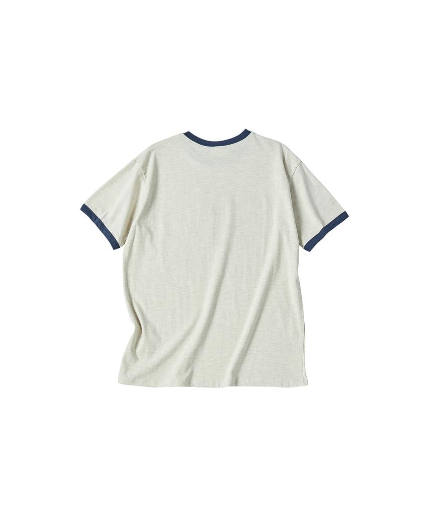 COMONINOZ Sun Ringer T-Shirt [Oatmeal]
