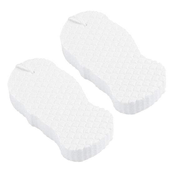 2Pcs Super Soft Exfoliating Bath Sponge Three-dimensional Bathing Sponge with Lanyard 3D Super Soft Exfoliating Body Scrubber