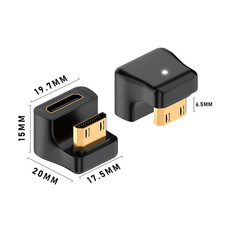 Мини-адаптер HDMI-HDMI, видеоплеер 1080P 2K 4K 60 Гц для мини-ПК, HDTV, HD-проектора для компьютера, коммутатора PS5, Xbox