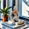 Современная абстрактная фигурка читающего человека - Уникальный полимерный декор для дома, спальни, рабочего стола, офиса | Идеальный праздничный подарок для друзей на Рождество