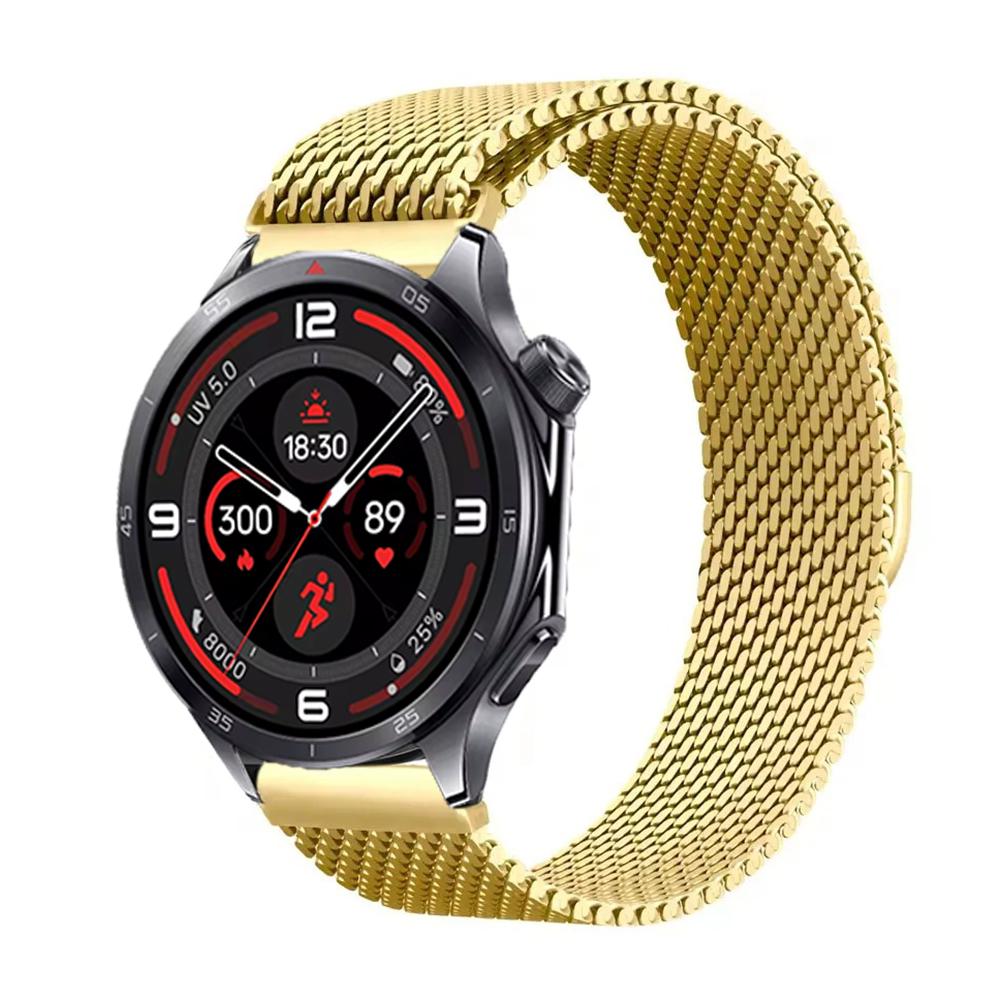 22 мм 20 мм 18 мм Миланский ремешок для Oneplus Watch 3 46 мм 43 мм/Lite/2/2R Магнитный браслет для OPPO Watch S/X2 mini Стальной браслет