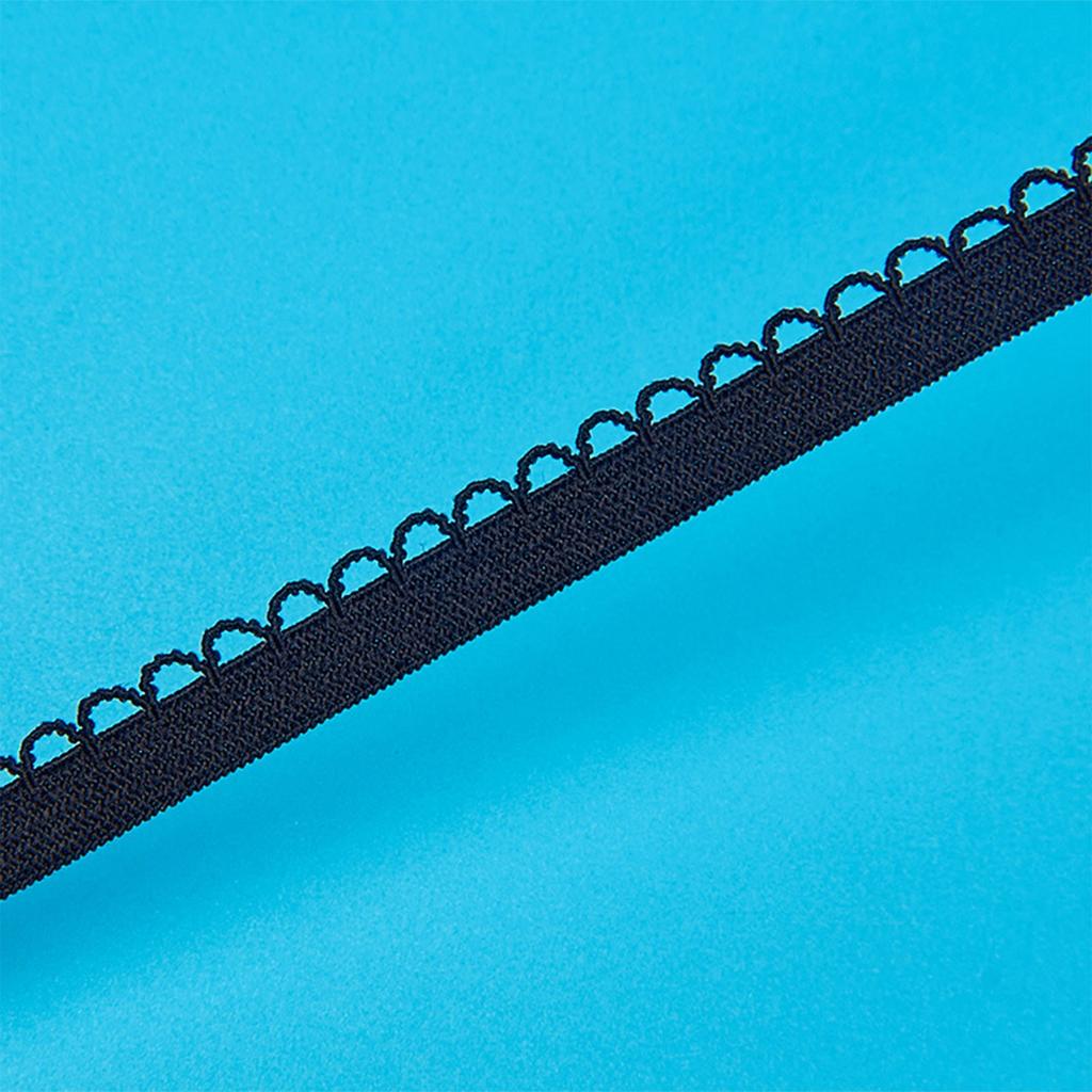 Эластичная лента эластичное кружево 0,9 см полумесяц нижнее белье плечевой ремень зубчатый край лента