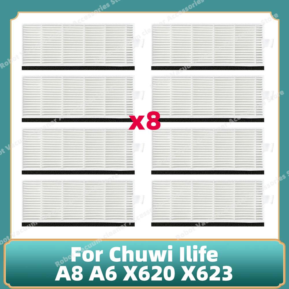 Совместимо для робота-пылесоса Chuwi Ilife A8 A6 X620 X623 Основная боковая щетка первичный фильтр аксессуары сменные детали