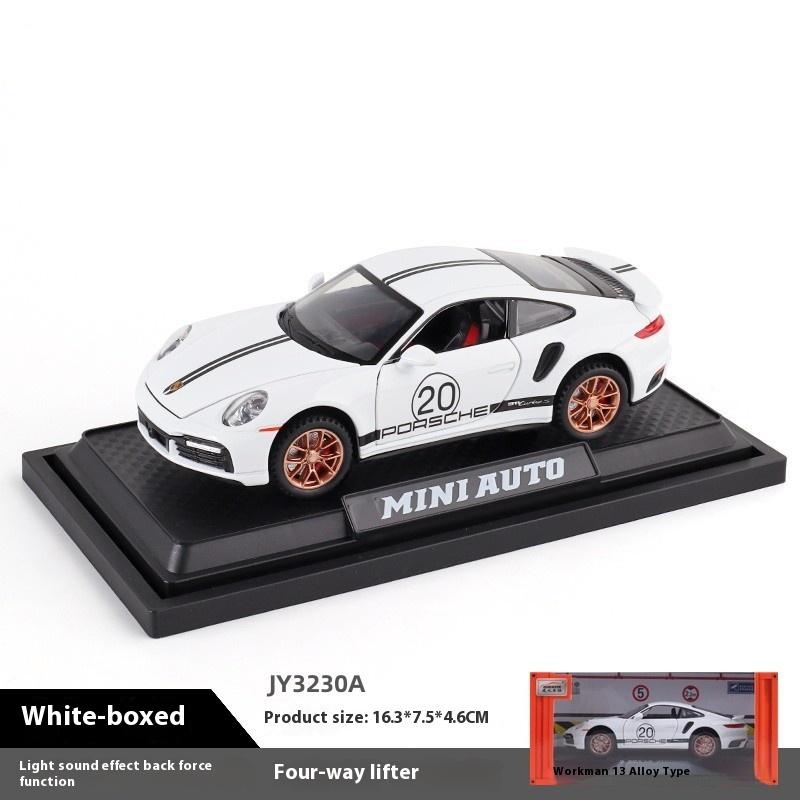 Моделирование 1:32 Porsche 911 Turbo S Легкосплавная Гоночная Машинка Металлическая Литая Модель Детская Игрушка Подарок для Детей Подарок на День Рождения Для Мальчиков