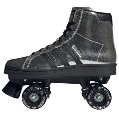 Оригинальные кроссовки Superstar 82 с высоким верхом, повседневные, женские, серебристо-черные, JH5522