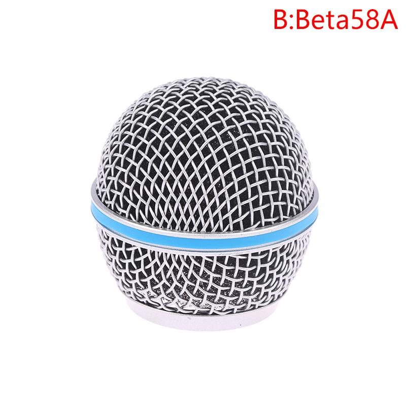 Microphone Replacement Head Steel Sm58 Mesh Handheld Microphone Grill Mesh Head