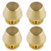 10 комплектов Металлические ножки для сумки Золотые заклепки с винтовой резьбой Цельная латунь Винтовые шипы Ножки для кошелька Кошелек