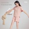 Cooling Women's Short Sleeve Summer Pajama Set - Antibacterial Tencel Cotton Shorts & Top Homewear