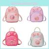 Fashionable Pu Childrens Backpack In Pink Purple Blue For School Use