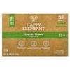 Happy Elephant, Laundry Sheets, Fragrance-Free, 62 Sheets, 165g (5.82oz)