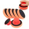 Car Wax Applicator Pads Set With Red Handle Soft Sponge Applicators Foam Wax Pad For Polishing And Cleaning Cars