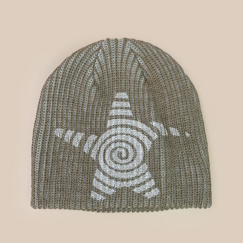 Winter Striped Star Graffiti Knit Beanie Unisex Warm Streetwear Skull Cap