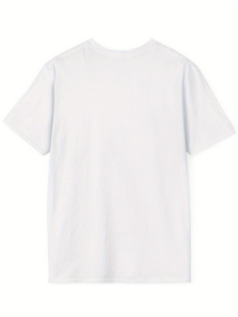 Футболка Regular Fit Crew Neck - повседневная с религиозным сатирическим графическим принтом, трикотажная ткань, всесезонная одежда для взрослых