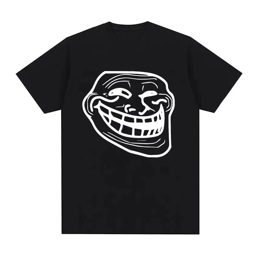 2026 model Unisexs and Unisexs shortsleeved cotton shirt ugly monster pictures spoofing old Unisex street angry expressions
