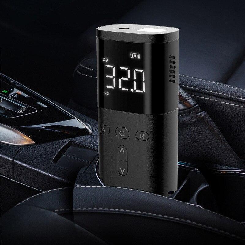 Новый интеллектуальный беспроводной воздушный насос, устанавливаемый на транспортном средстве, компактный и портативный, надувной, с интеллектуальным цифровым дисплеем, универсальный для шин.