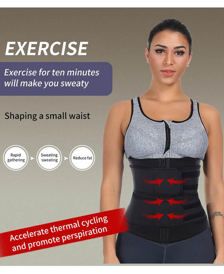 Hexin Shapewear Neoprene Waist Trainer Girdles Sauna Body Shapers Slimming Waist Shaper Fitness Double Modeling Belt Shaper