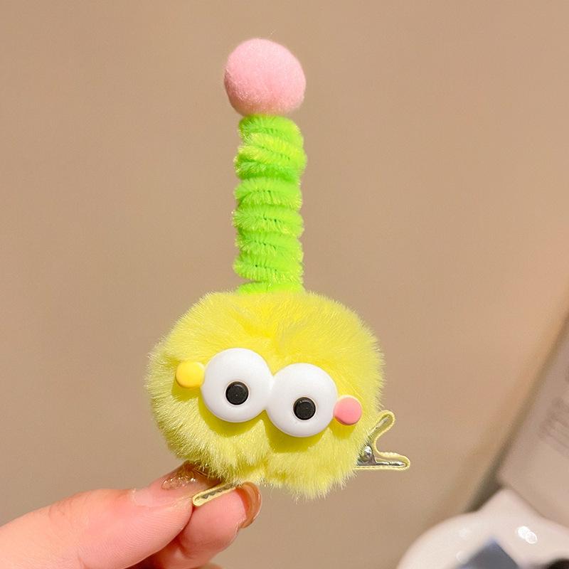 1PCS Cute Princess Large Eye Hair Ball Girls Hairpins Children Headwear Hairgrip Hair Clips Barrettes Hair Accessories