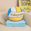 Creative Basketball Volleyball Pillow Blanket Plush Toy Tennis Doll Office Lunch Break Air Conditioning Blanket Ragdoll Doll