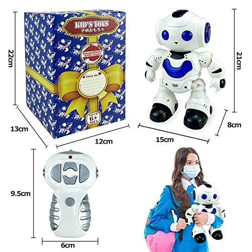 Electric Robot, Radio-Controlled Robot Toy, Bipedal Walking Robot, Moving Toy, Humanoid, Dancing, Sound, Reactive Toy, Light, Demo Mode, Easy to Opera