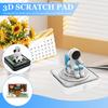 3D Художественный Календарь-Блокнот 2026 Креативный Отрывной 3D Настольный Календарь Блокнот со Светодиодной Подсветкой/Без Светодиодной Подсветки Блокнот с Резьбой по Бумаге с Нелипкой Бумагой Декор