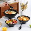 Утолщенная пластиковая миска для рамэна, нескользящая салатница, однотонная, идеально подходит для кухни, ресторана, миска для лапши ламиан(НЕ КЕРАМИЧЕСКИЙ)