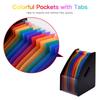 12 Pockets File Organizer Portable File Rack Self Standing Document Organizer  Home Office